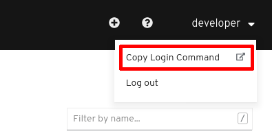 OpenShift web console login